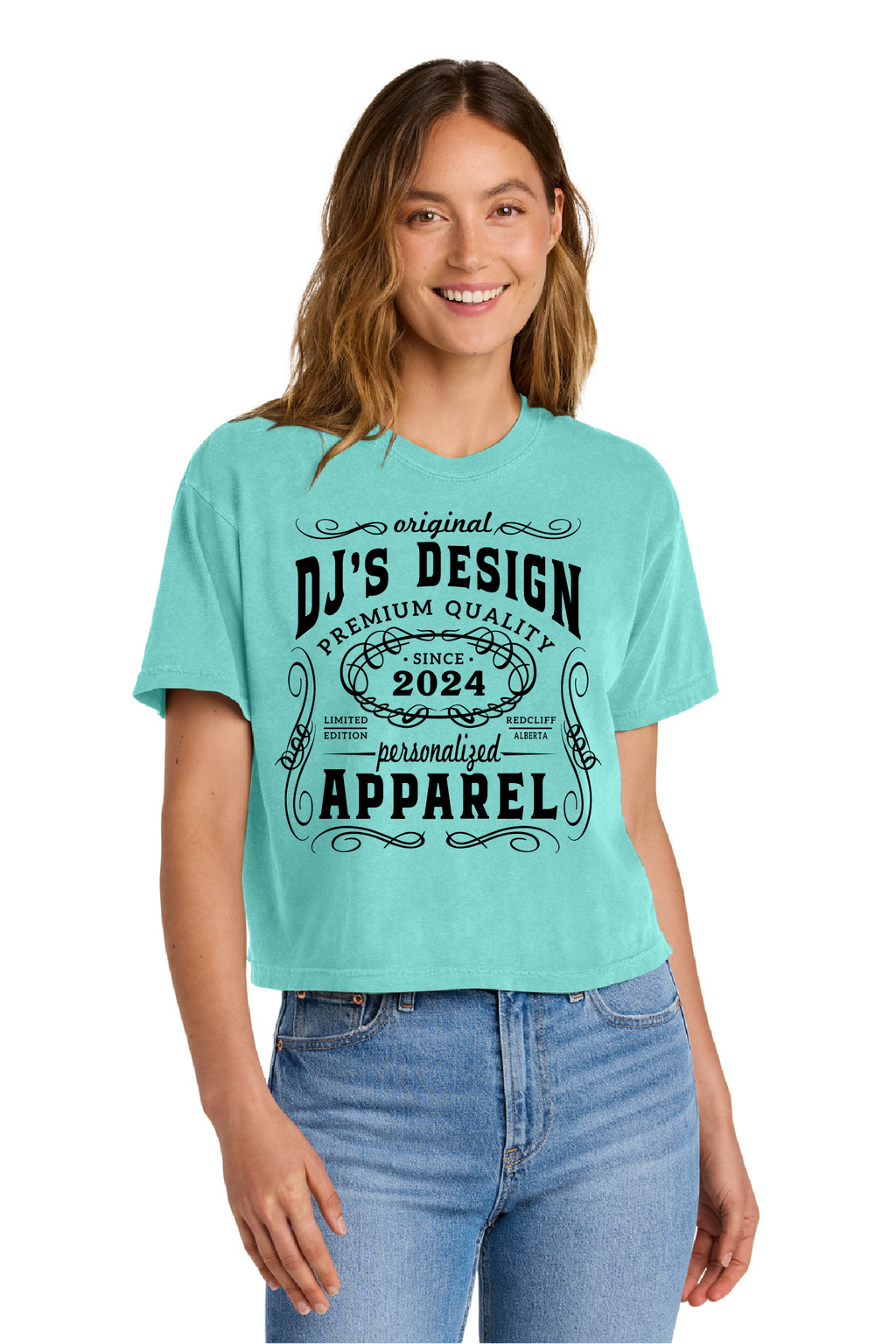 DJ's Design Premium Quality Cropped T-shirt image 0