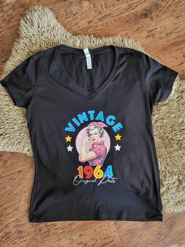 Custom Birthday V-Neck Shirt image 0