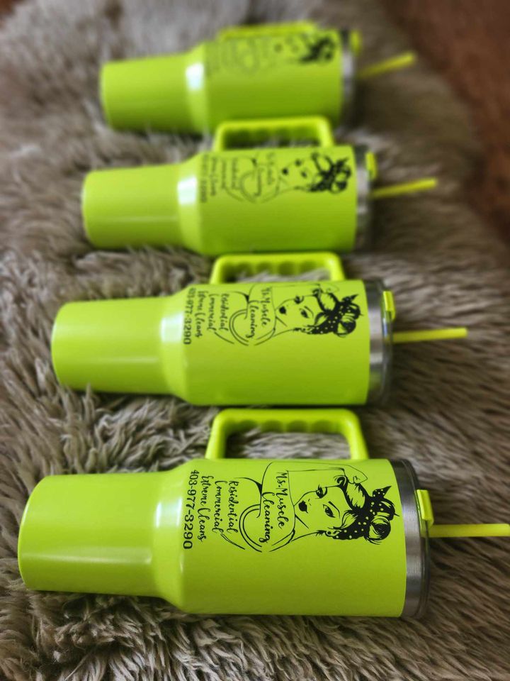 Personalized 40oz. Stainless Steel Insulated Tumbler with Straw image 3