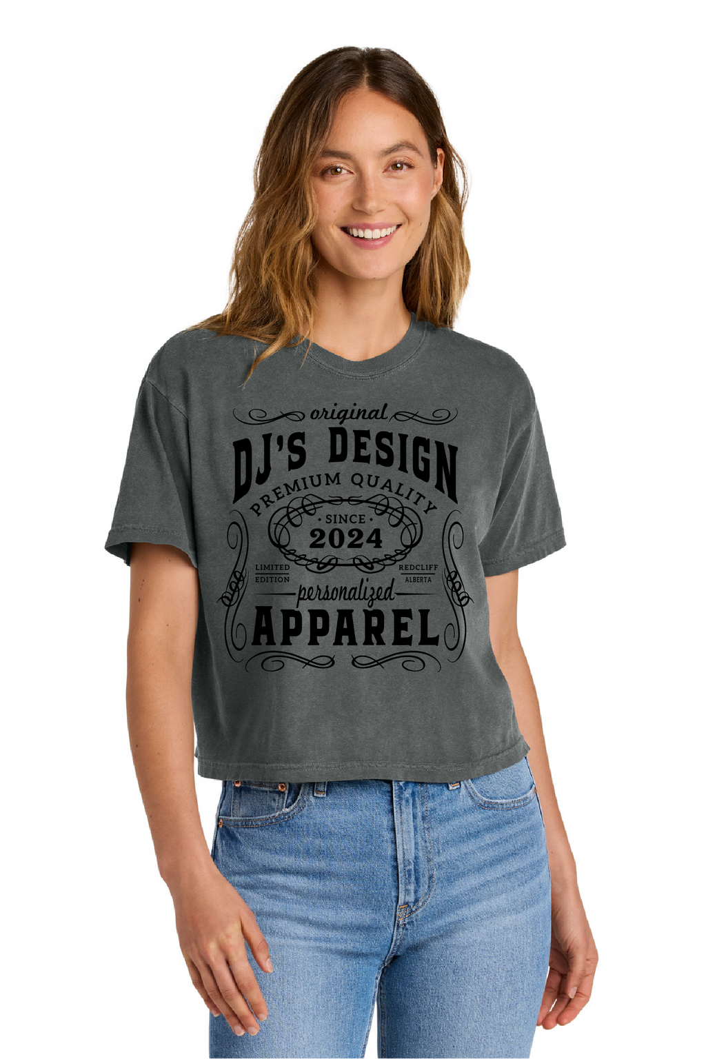 DJ's Design Premium Quality Cropped T-shirt image 1