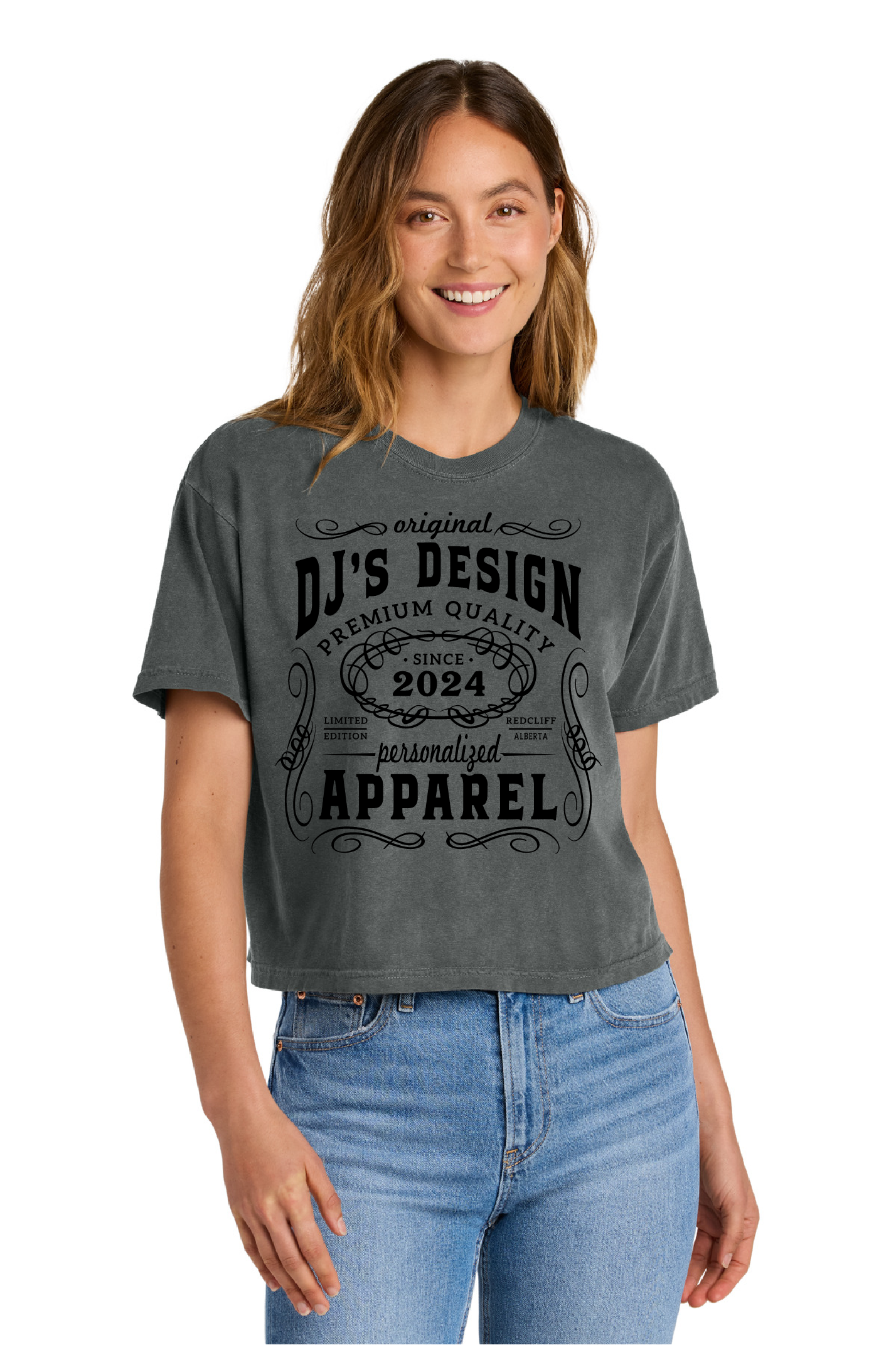DJ's Design Premium Quality Cropped T-shirt image 1