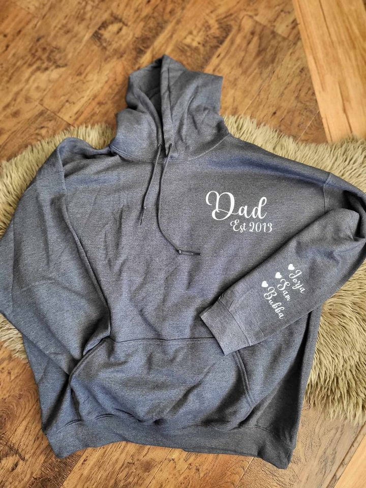 Customizable Dad Est Hoodie image 0