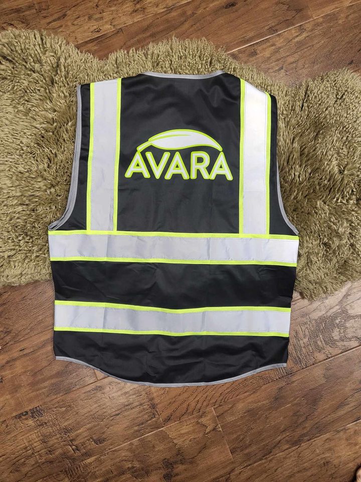 Personalized Safety Vest - Black image 1